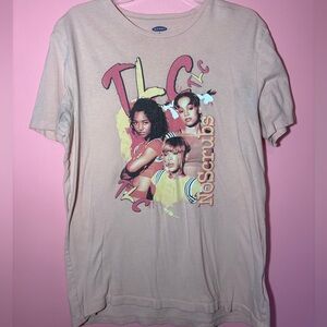 Old Navy Tee - Cream and Pink